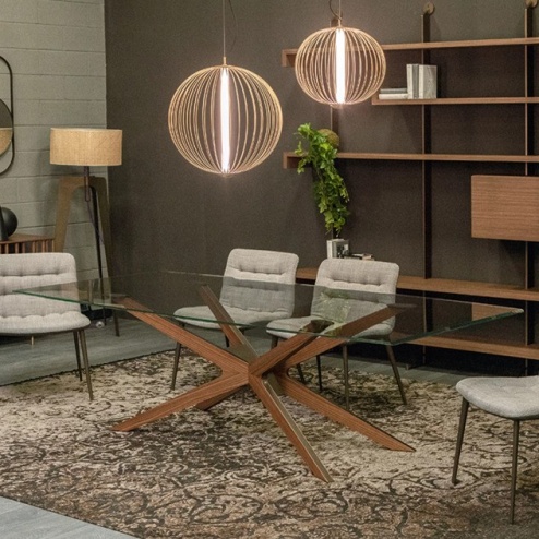 Tavolo Blade Glass Tonin Casa